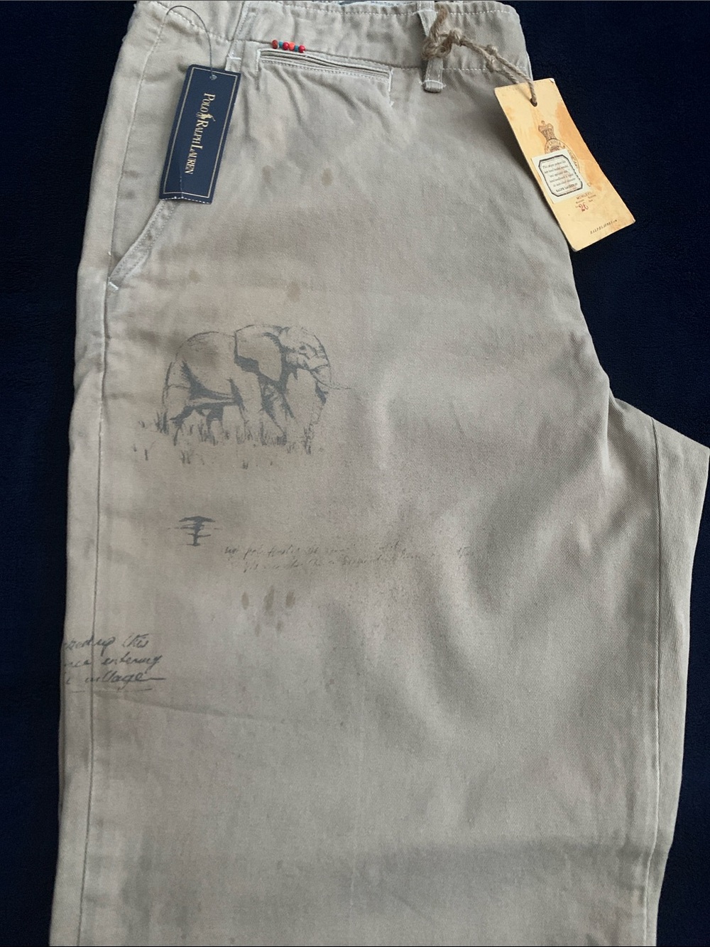 Polo RL Men's Tan Safari Scene Chino - Picture 6 of 13